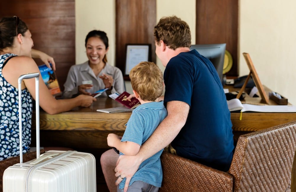 Guest checking resorts